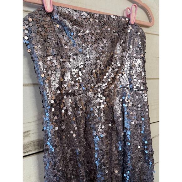 BCBG Strapless Purple Sequins Size 6 Dress Short Formal - Picture 5 of 5